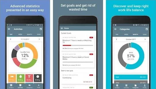 Android productivity and time tracking app.