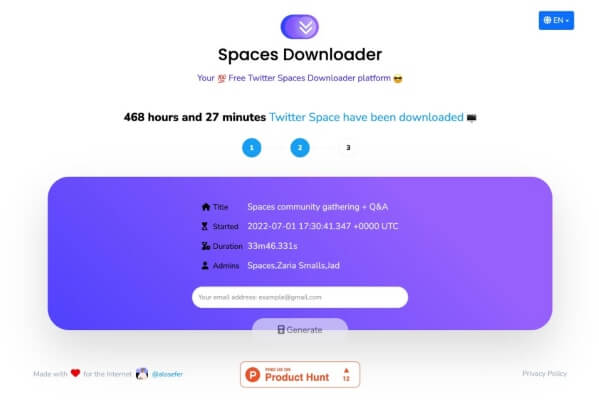 spaces downloader