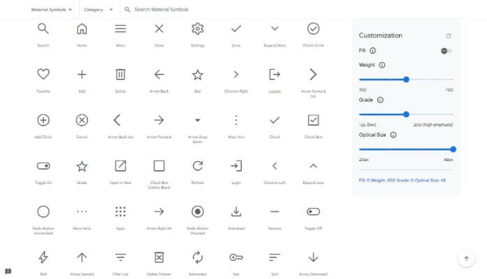 Google Material Symbols Icons Google Material Symbols Icons